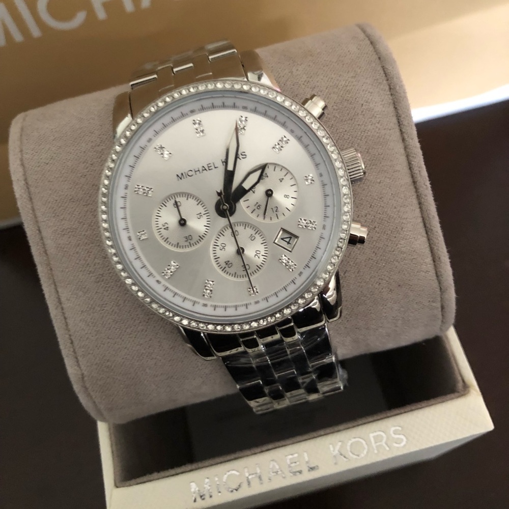 NWT Silver MK Watch